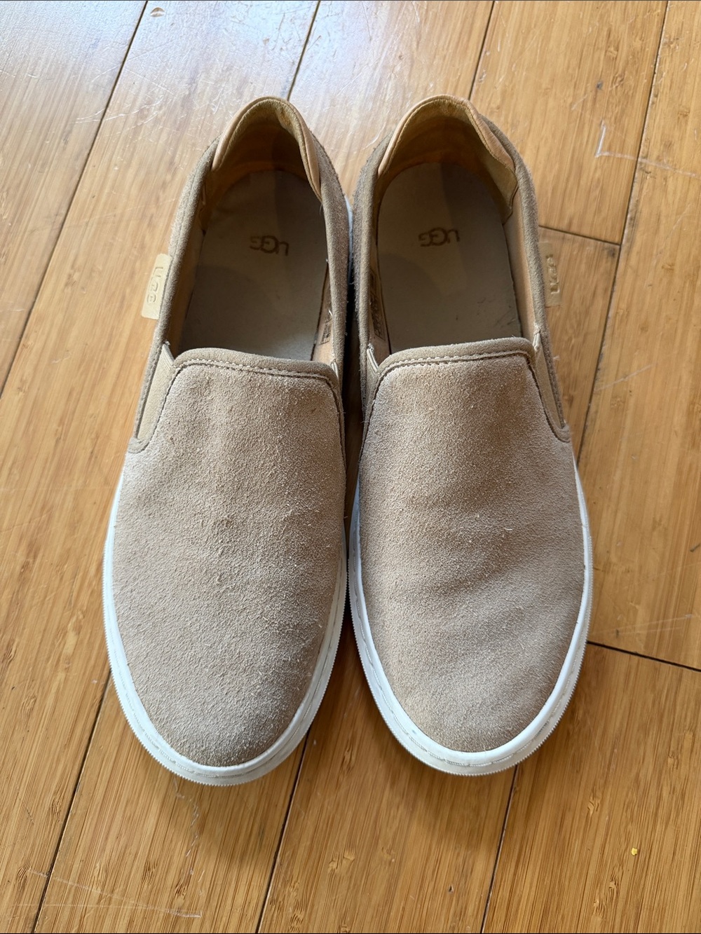 UGG Women's Slip-On Suede Sneakers in Light Brown
